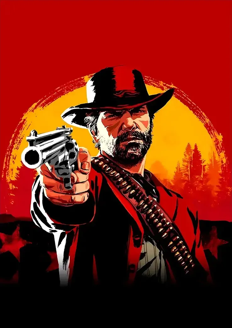 L1022-metalposter-01 متال پوستر بازی Red Dead Redemption 2 طرح آرتور مورگان کد L1022 - Image 1