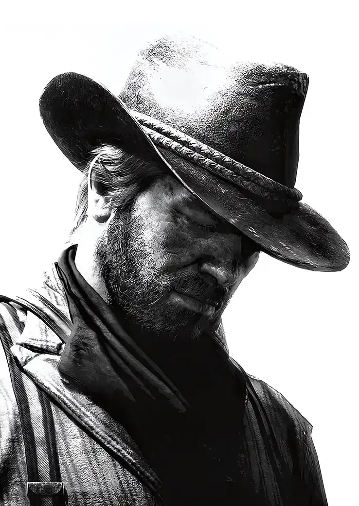 L1026-metalposter-01 متال پوستر بازی Red Dead Redemption 2 طرح آرتور مورگان کد L1026 - Image 1