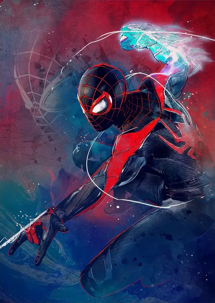 L1029-metalposter-01 متال پوستر طرح اسپایدرمن کد L1029 - Image 1