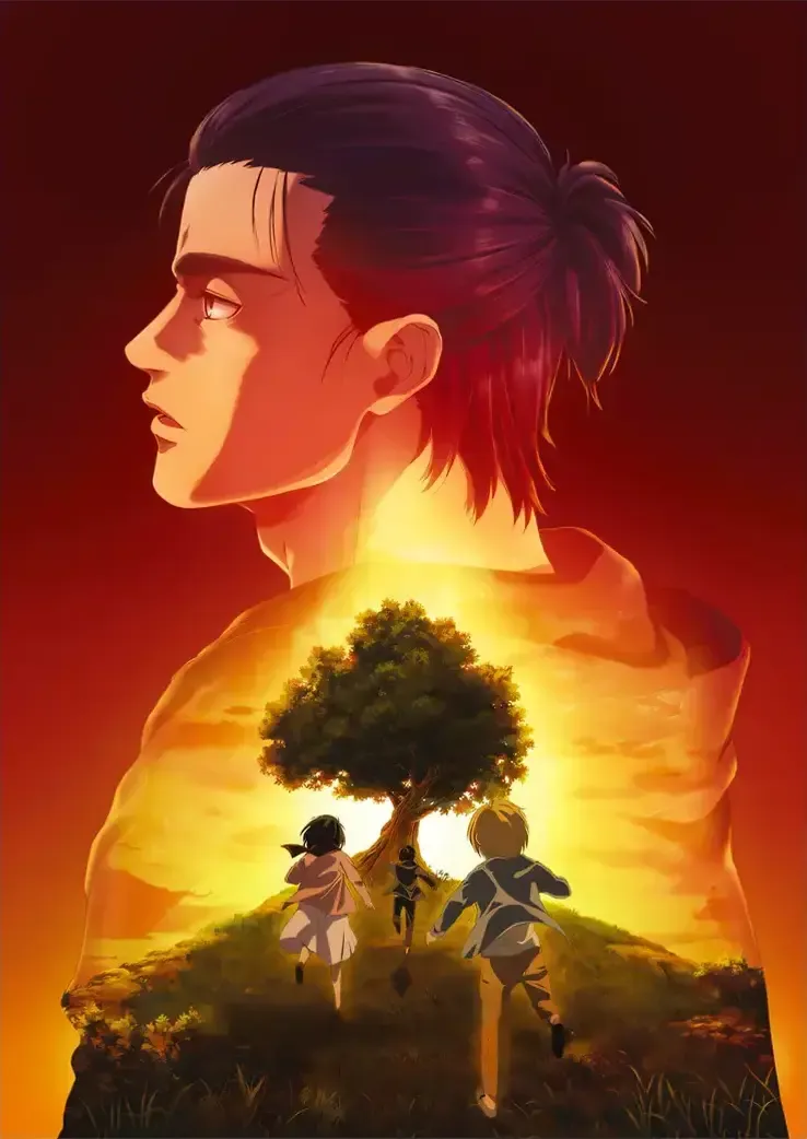 L1047-metalposter-01 متال پوستر انیمه Attack on Titan طرح ارن یگر کد L1047 - Image 1