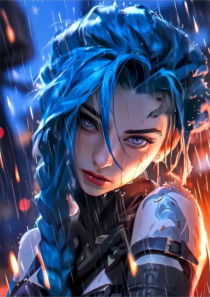L1056-metalposter-01 متال پوستر انیمه آرکین طرح جینکس کد L1056 - Image 1