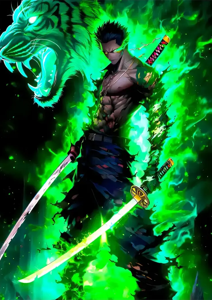 L1069-metalposter-01 متال پوستر انیمه وان پیس طرح زوزو کد L1069 - Image 1