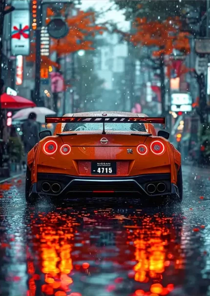 متال پوستر طرح ماشین نیسان GTR کد L1071