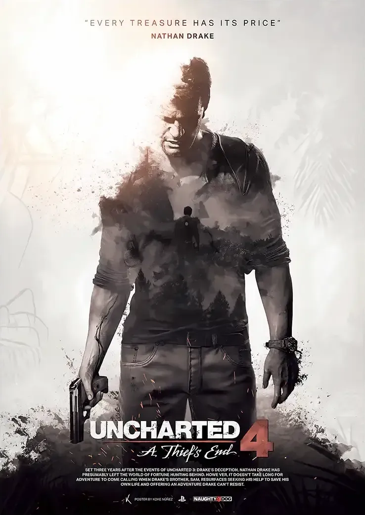 L1072-metalposter-01 متال پوستر طرح بازی Uncharted کد L1072 - Image 1