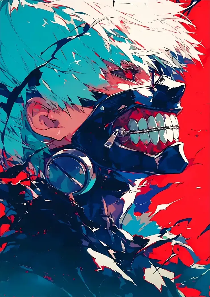 L1076-metalposter-01 متال پوستر طرح انیمه Tokyo Ghoul کد L1076 - Image 1