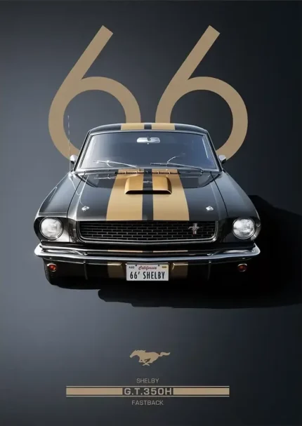 متال پوستر طرح ماشین Shelby Mustang کد L1109