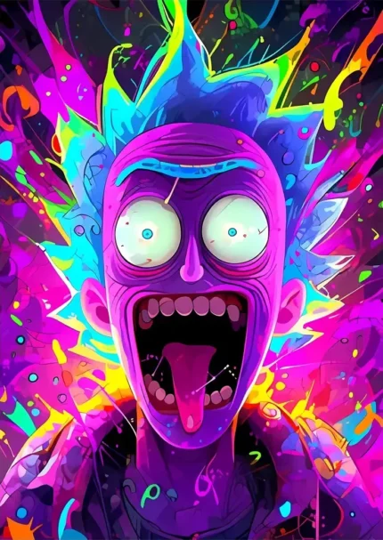 متال پوستر انیمیشن Rick and Morty طرح ریک کد L1118