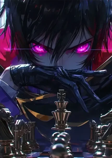 متال پوستر انیمه Code Geass طرح Lelouch Lamperouge کد L1130