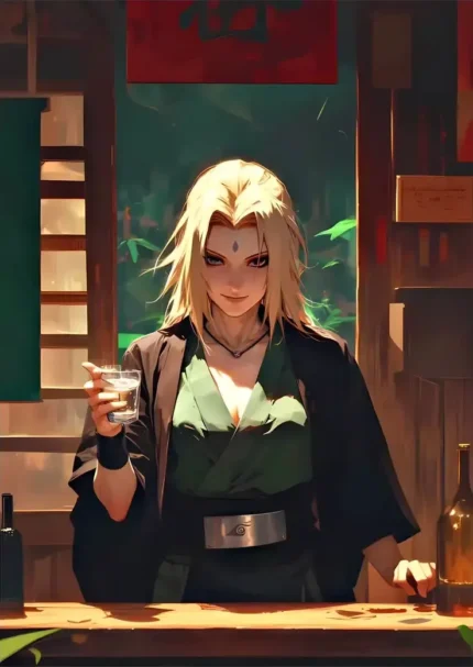 متال پوستر انیمه وان پیس طرح Tsunade کد L1295