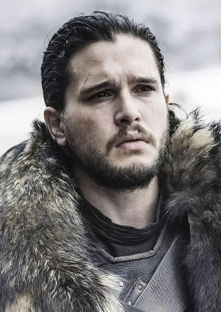L1320-metalposter-01 متال پوستر سریال Game of Thrones طرح جان اسنو کد L1320 - Image 1