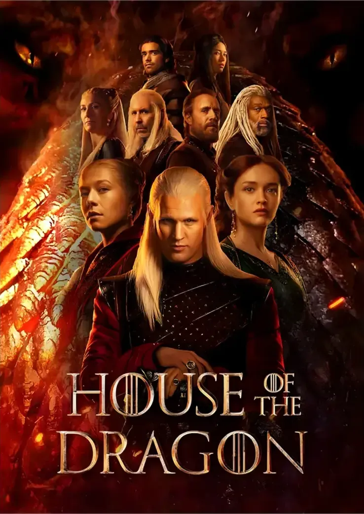 L1333-metalposter-01 متال پوستر طرح سریال House of the Dragon کد L1333 - Image 1