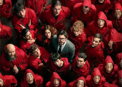 متال پوستر طرح سریال Money Heist کد L1336