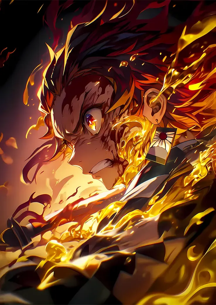 L1352-metalposter-01 متال پوستر انیمه جوجتسو کایسن طرح Kimetsu no Yaiba کد L1352 - Image 1