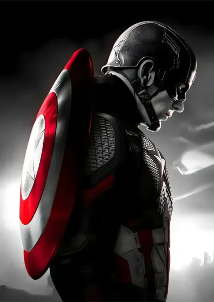 متال پوستر طرح Captain America کد L1367