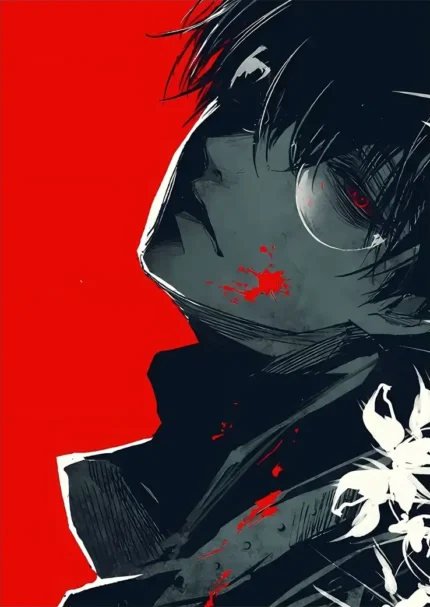 متال پوستر انیمه Tokyo Ghoul طرح Ken Kaneki کد L1378