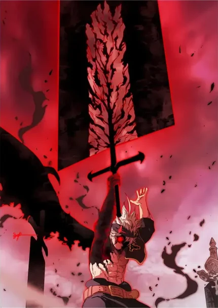 متال پوستر طرح انیمه Black Clover کد L1381