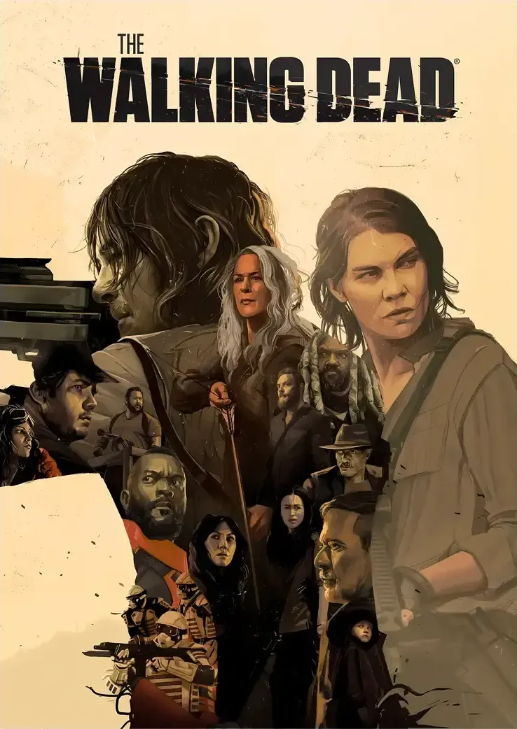 L1403-metalposter-01 متال پوستر طرح سریال The Walking Dead کد L1403 - Image 1