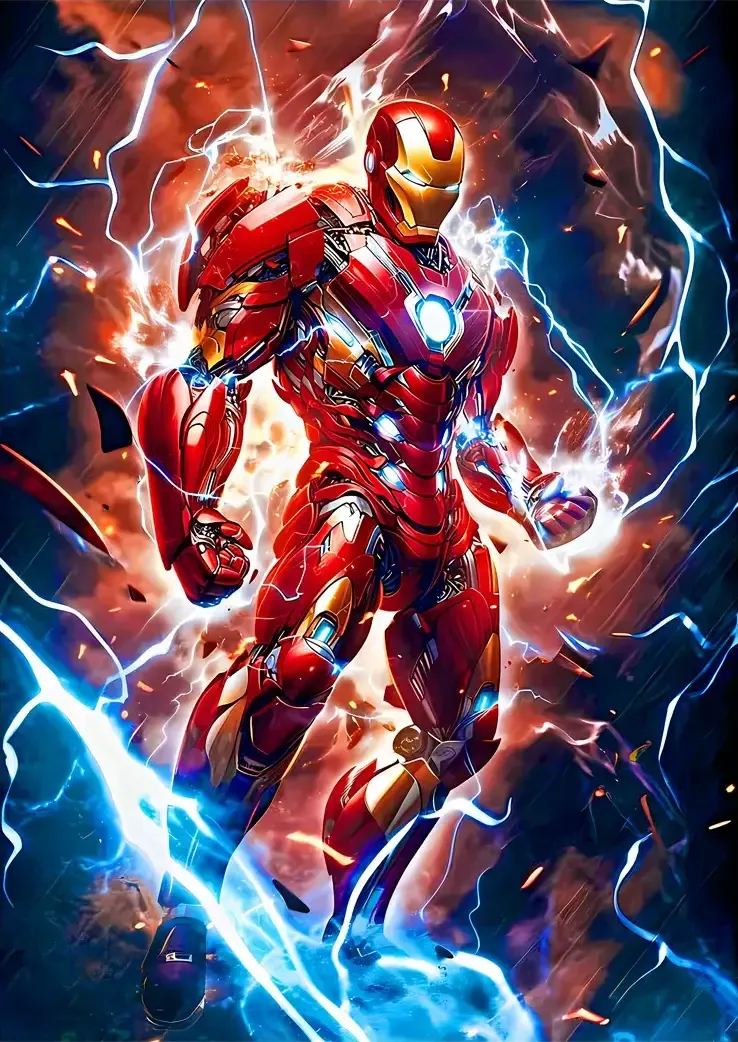 L1407-metalposter-01 متال پوستر طرح Iron Man کد L1407 - Image 1