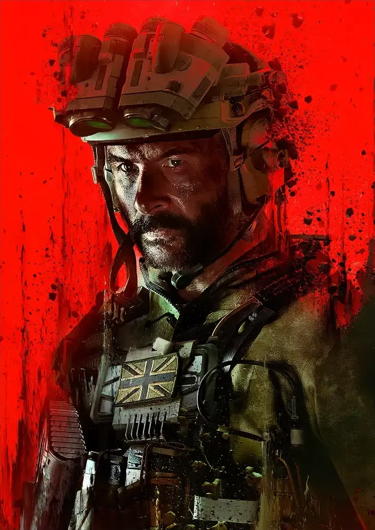 L1431-metalposter-01 متال پوستر بازی Call of Duty طرح کاپیتان پرایس کد L1431 - Image 1