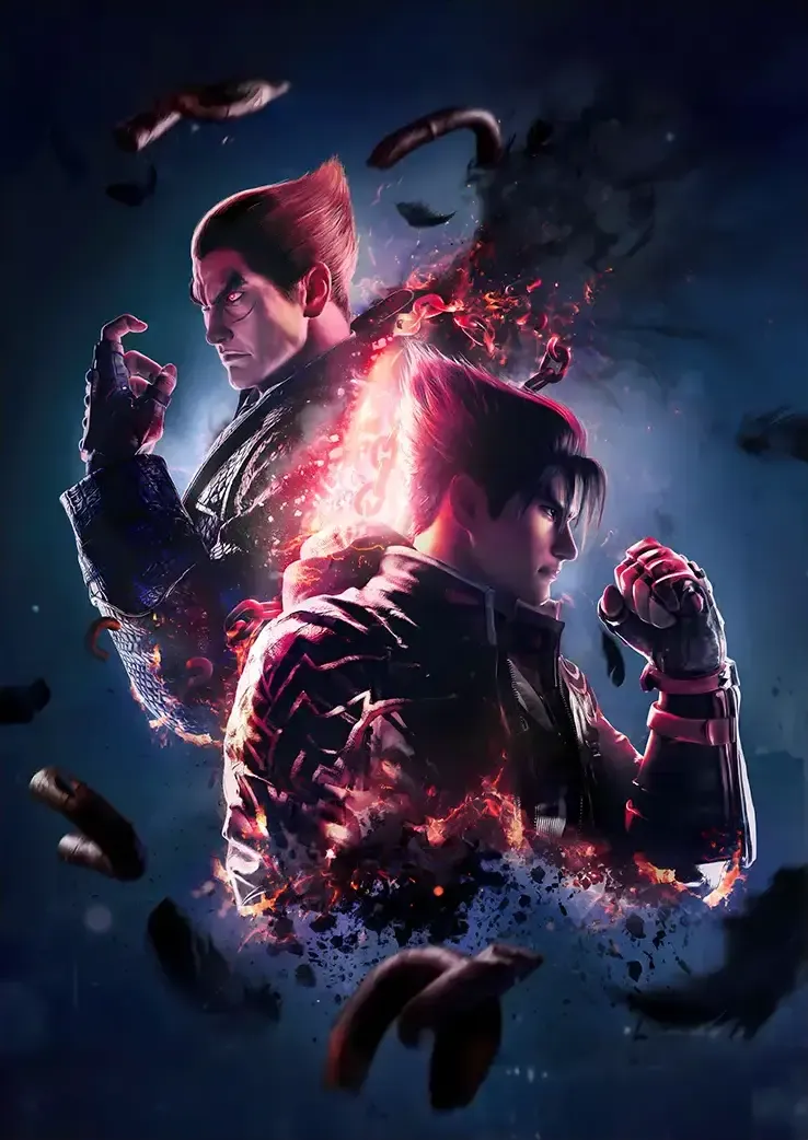 L1432-metalposter-01 متال پوستر طرح بازی Tekken کد L1432 - Image 1