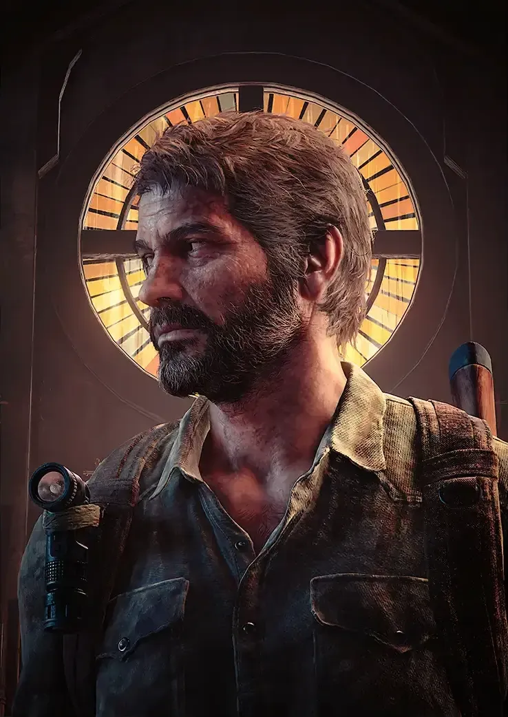 L1444-metalposter-01 متال پوستر بازی The Last Of Us طرح جوئل کد L1444 - Image 1