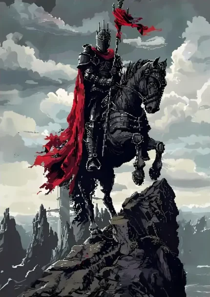 متال پوستر طرح بازی Dark Souls کد L1463