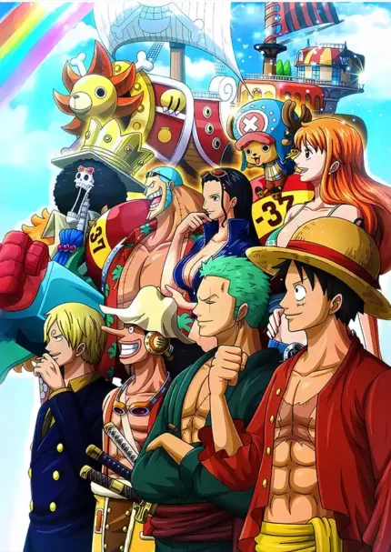 متال پوستر طرح انیمه One Piece کد L1482