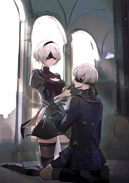 متال پوستر طرح بازی NieR: Automata کد L1516