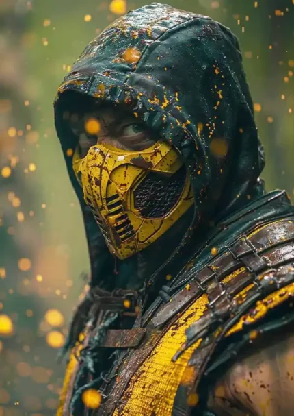 متال پوستر بازی Mortal Kombat طرح اسکورپیون کد L1520