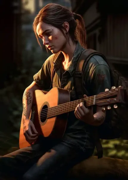 متال پوستر بازی The Last Of Us طرح الی کد L1575