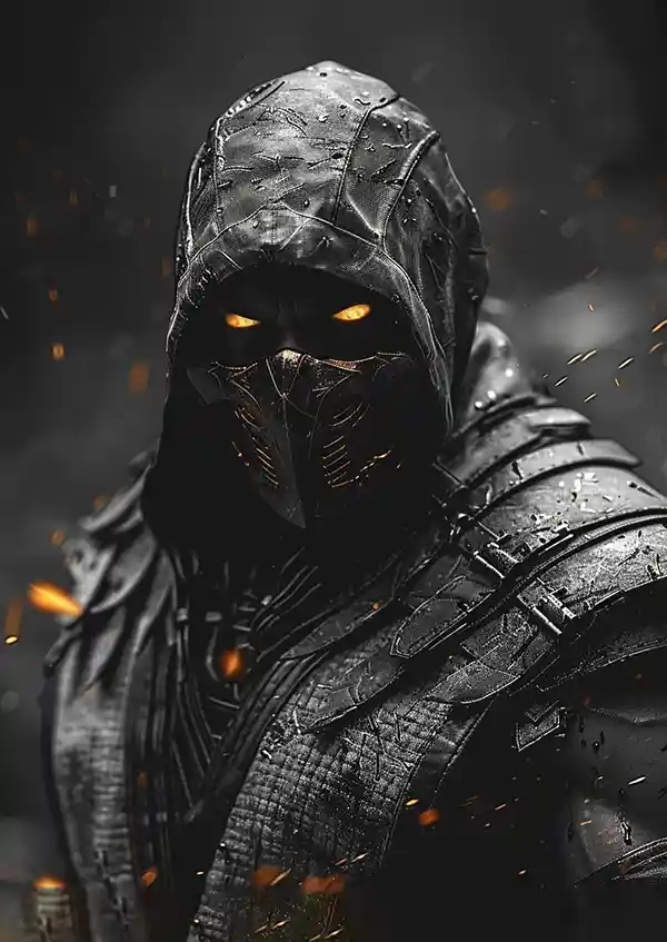 L1588-metalposter-01 متال پوستر بازی Mortal Kombat طرح اسکورپیون کد L1588 - Image 1
