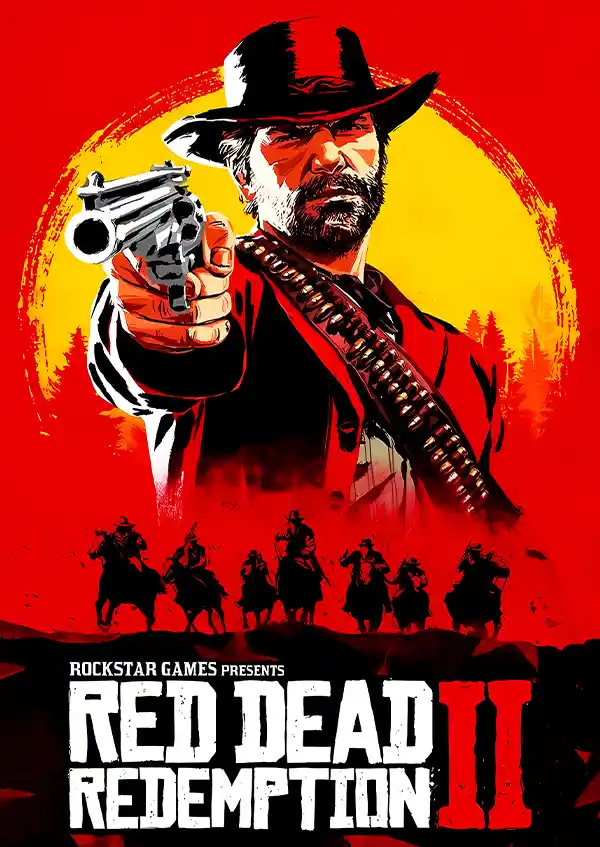 L1596-metalposter-01 متال پوستر طرح بازی Red Dead Redemption کد L1596 - Image 1