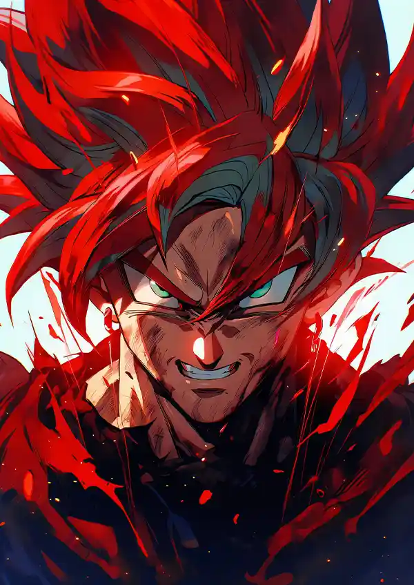 L1607-metalposter-01 متال پوستر انیمه Dragon Ball طرح Son Goku کد L1607 - Image 1
