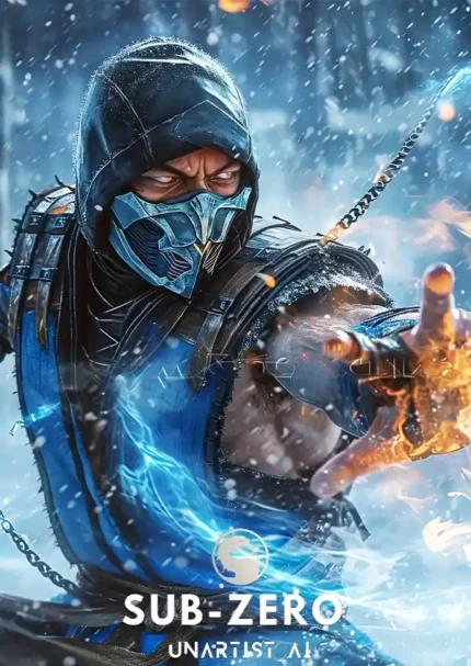 متال پوستر بازی Mortal Kombat طرح ساب زیرو کد L1622