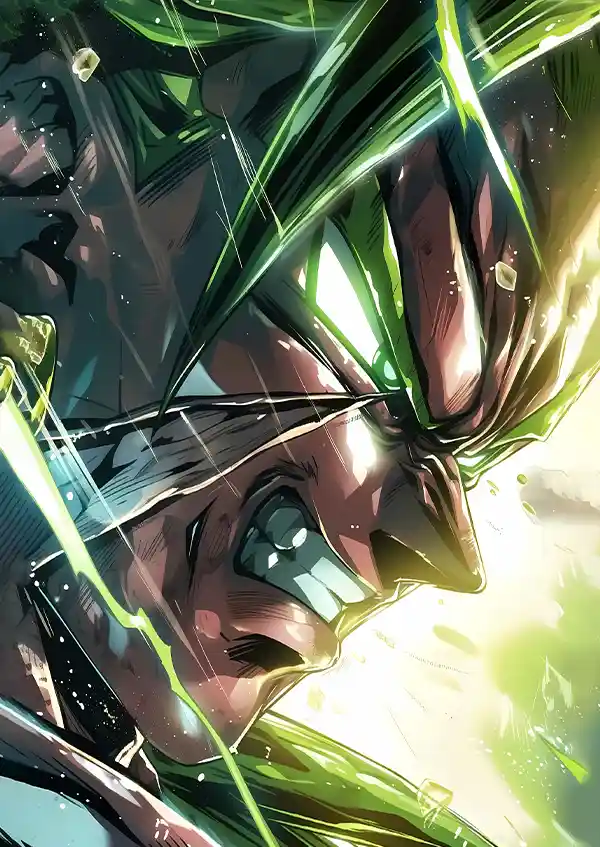L1635-metalposter-01 متال پوستر انیمه Dragon Ball Z طرح Broly کد L1635 - Image 1