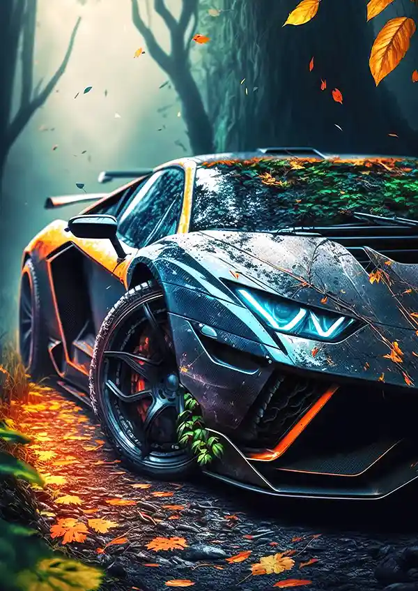 L1639-metalposter-01 متال پوستر طرح ماشین لامبورگینی کد L1639 - Image 1