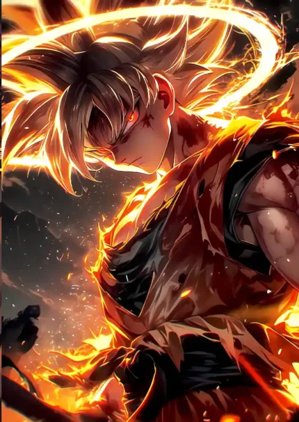 متال پوستر انیمه Dragon Ball Z طرح Son Goku کد L1640