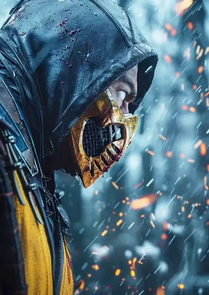 متال پوستر بازی Mortal Kombat طرح اسکورپیون کد L1655