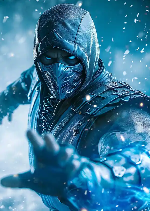 L1671-metalposter-01 متال پوستر بازی Mortal Kombat طرح ساب زیرو کد L1671 - Image 1