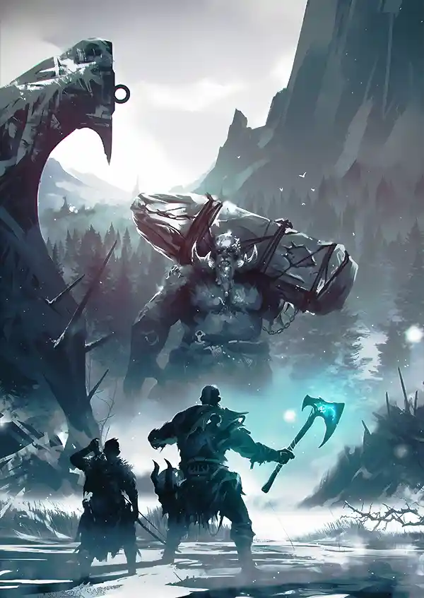 L1683-metalposter-01 متال پوستر طرح بازی God Of War کد L1683 - Image 1