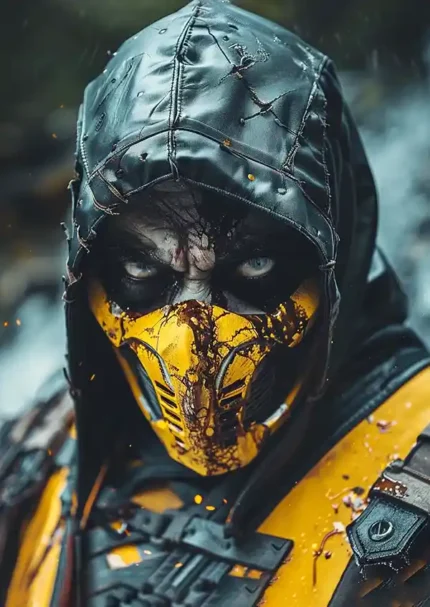 متال پوستر بازی Mortal Kombat طرح اسکورپیون کد L1696