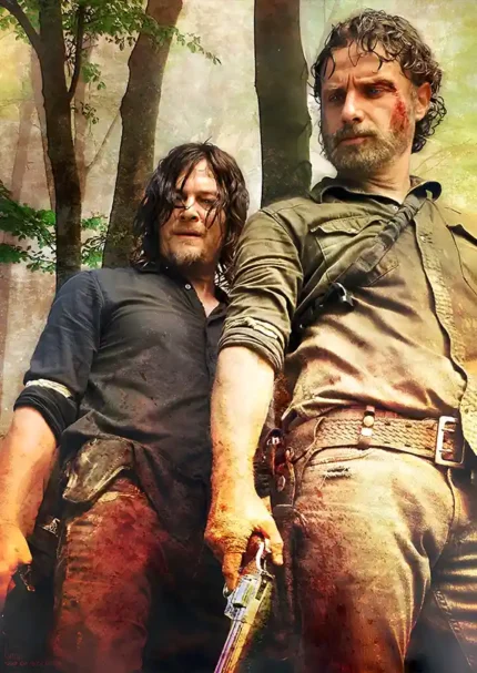 متال پوستر طرح سریال Walking Dead کد L1698
