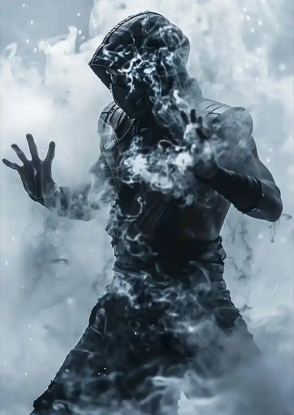 L1712-metalposter-01 متال پوستر بازی Mortal Kombat طرح Noob Saibot کد L1712 - Image 1
