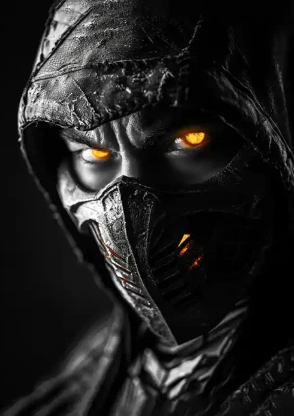 متال پوستر بازی Mortal Kombat طرح اسکورپیون کد L1779