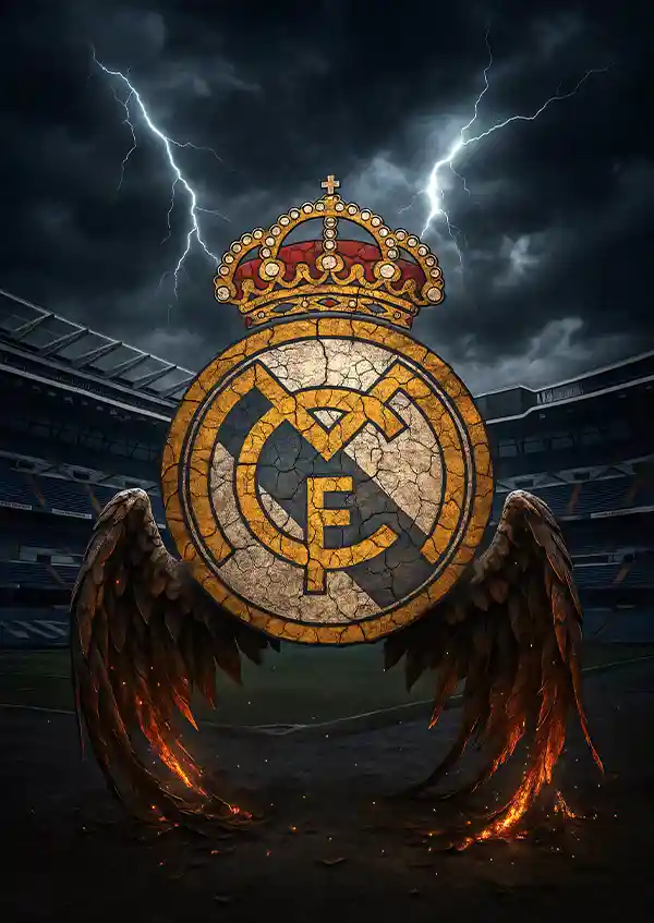 L1780-metalposter-01 متال پوستر طرح رئال مادرید کد L1780 - Image 1