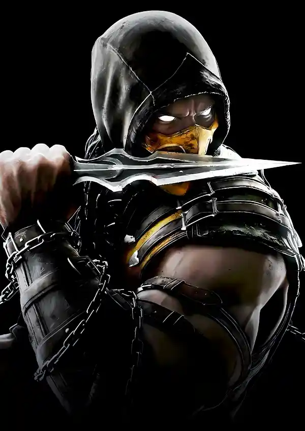 L1797-metalposter-01 متال پوستر بازی Mortal Kombat طرح اسکورپیون کد L1797 - Image 1