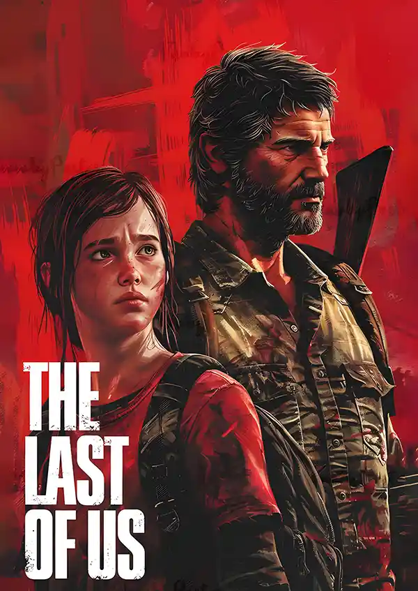 dftghfdtghj متال پوستربازی The Last Of Us طرح الی و جوئل کد L1172 - Image 1