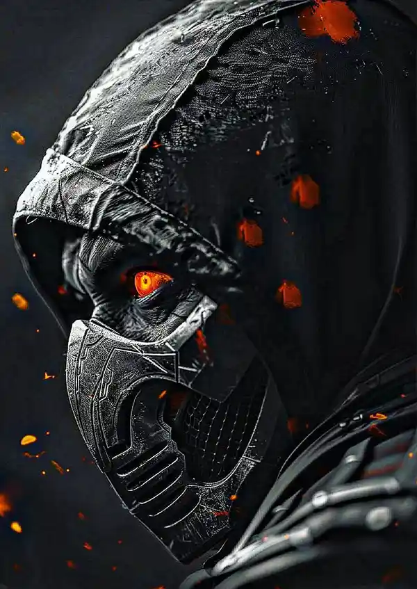 dsgfdsgdr متال پوستر طرح بازی Mortal Kombat طرح اسکورپیون کد L1200 - Image 1