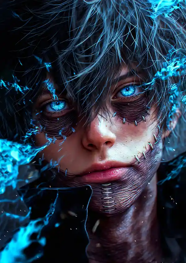 dthrtyrw متال پوستر انیمه My Hero Academia طرح Dabi کد L1207 - Image 1
