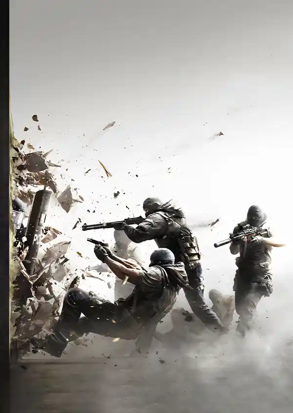 dtrtryrty متال پوستر چند تکه طرح بازی Rainbow Six قسمت اول کد L1209 - Image 1
